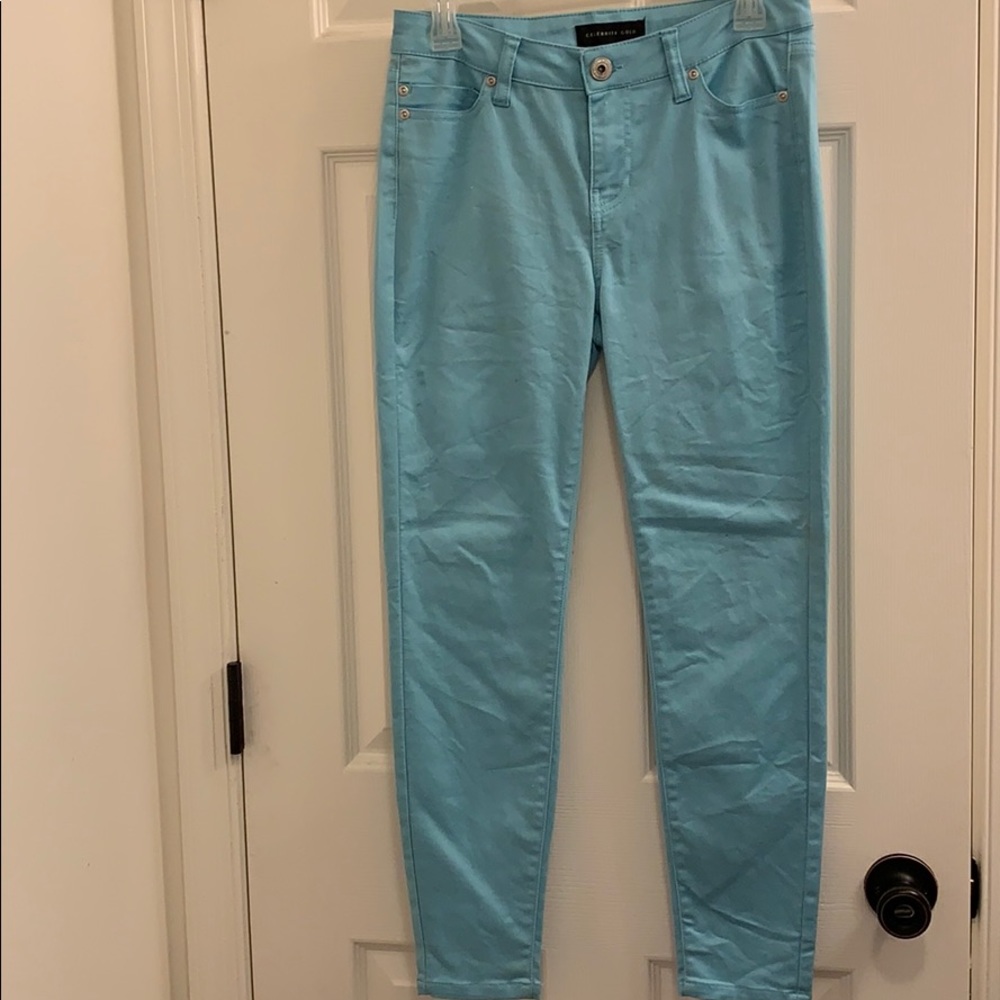 Light blue skinny jeans